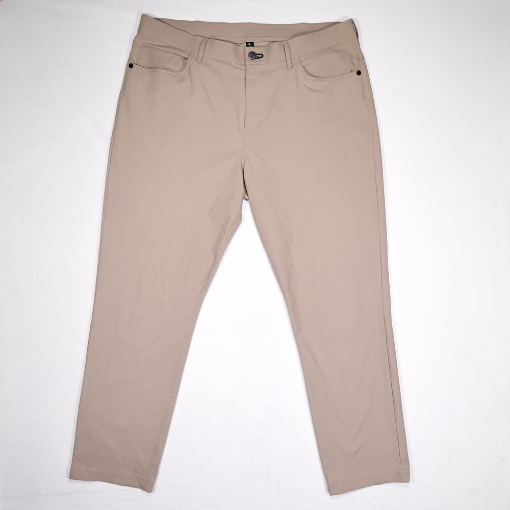 PUBLIC REC Men's Size 36x30 Sand Tan Dealmaker 5-Pocket Performance Golf Pants - Picture 2 of 8